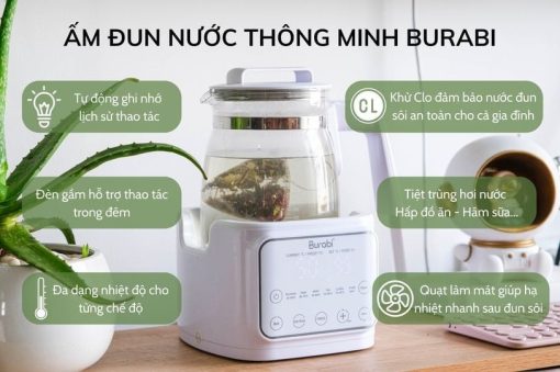 ẤM ĐUN NƯỚC THÔNG MINH BURABI - Hình ảnh 8